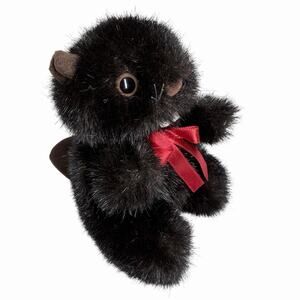 Canned Critters Beaver Plush Red Ribbon Small Toy No Can Northern Gifts Mini